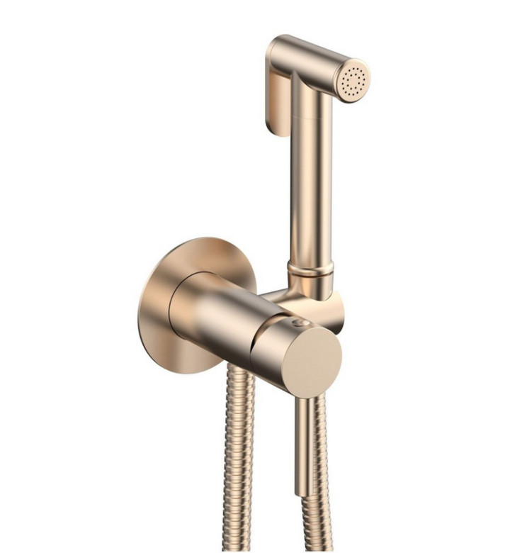 КОМПЛЕКТ СМЕСИТЕЛ ЗА ВГРАЖДАНЕ С ХИГИЕНЕН ДУШ, ROSE GOLD SO746 21361