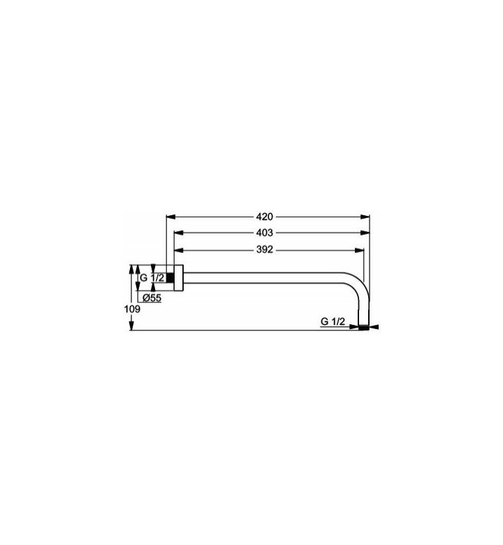 РАМО ЗА ДУШ 400 MM IDEALRAIN B9445AA