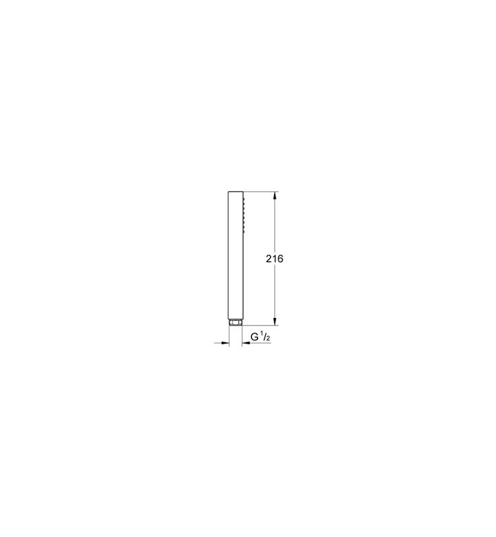 ДУШ РЪЧЕН EUPHORIA CUBE STICK С 1 СТРУЯ 27698000