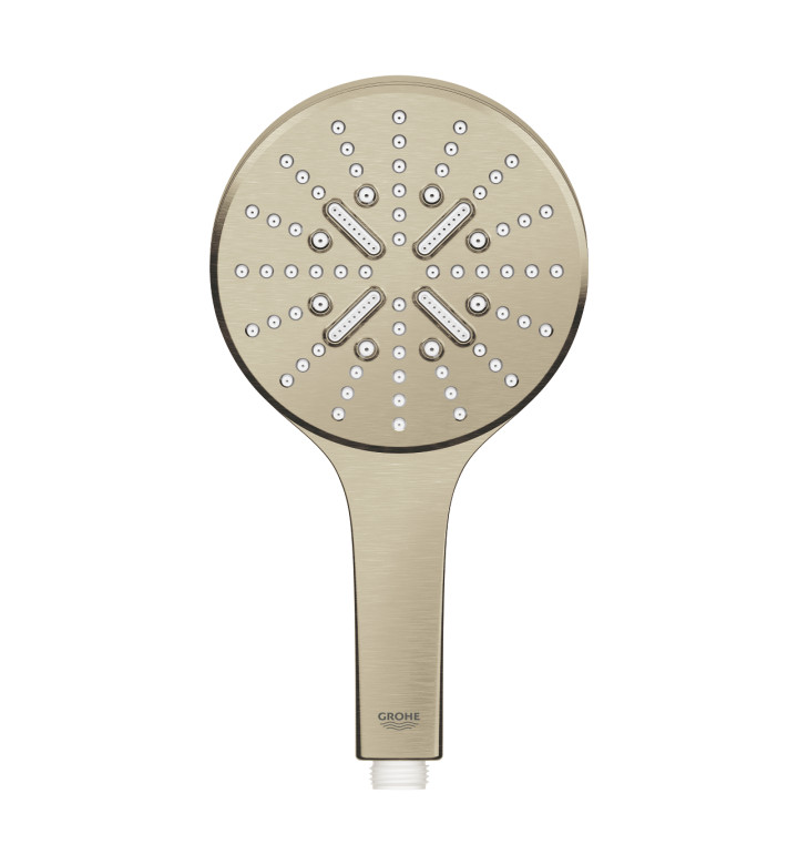 RAINSHOWER SMARTACTIVE 130 ДУШ РЪЧЕН, С 3 МОДЕЛА НА СТРУЯТА, МАТ-НИКЕЛ 26574EN0