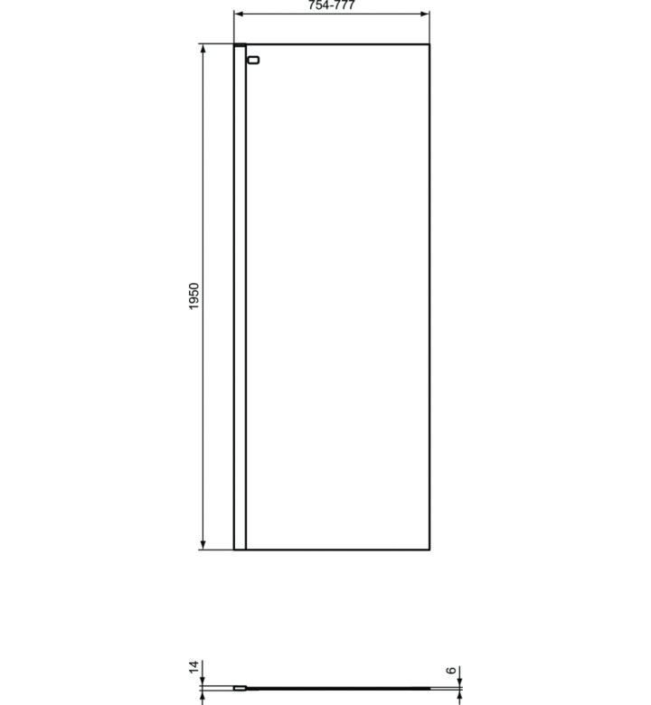 ПРЕГРАДЕН ПАНЕЛ 80CM, CONNECT 2 K9376EO