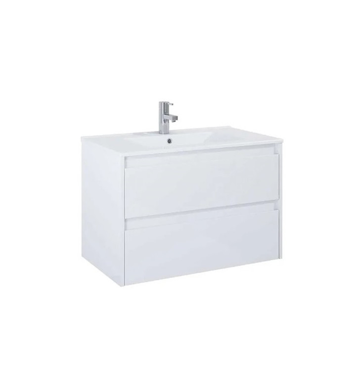 ШКАФ CLAUDIA UNIK 800MM С 2 ЧЕКМЕДЖЕТА, WHITE MAT / A857795529 + A3272A400 A851926529