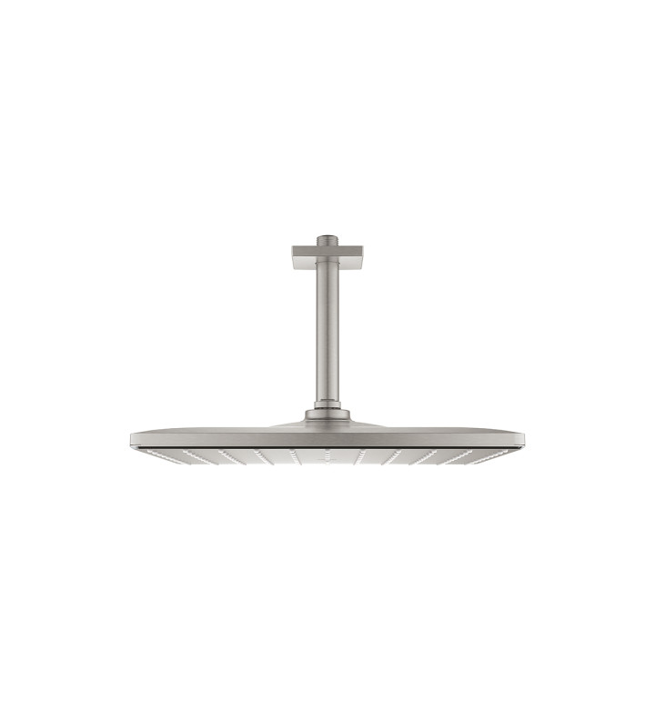 КОМПЛЕКТ ДУШ ГЛАВА RAINSHOWER MONO 310 CUBE И ДУШ РАМО ЗА ТАВАН 142 MM, ИНОКС 26566DC0