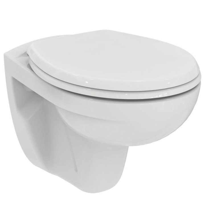 КОНЗОЛНА ТОАЛЕТНА ЧИНИЯ, RIMLESLS + СЕДАЛКА СЪС ЗАБАВЕНО ПАДАНЕ, EUROVIT K881201