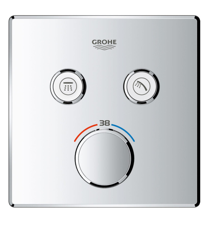 ТЕРМОСТАТЕН СМЕСИТЕЛ ЗА ВГРАЖДАНЕ С 2 ФУНКЦИИ GROHTHERM SMARTCONTROL 29124000