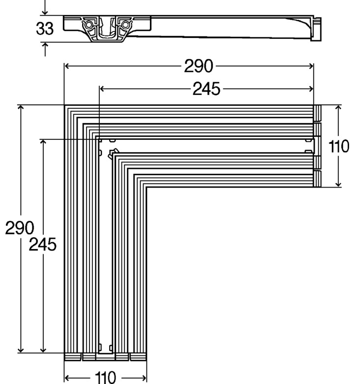 СВЪРЗВАЩ ЪГЪЛ ЗА НИСЪК СИФОН ADVANTIX VARIO 721688