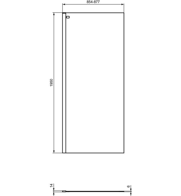 ПРЕГРАДЕН ПАНЕЛ CONNECT 2, 90 CM K9377V3