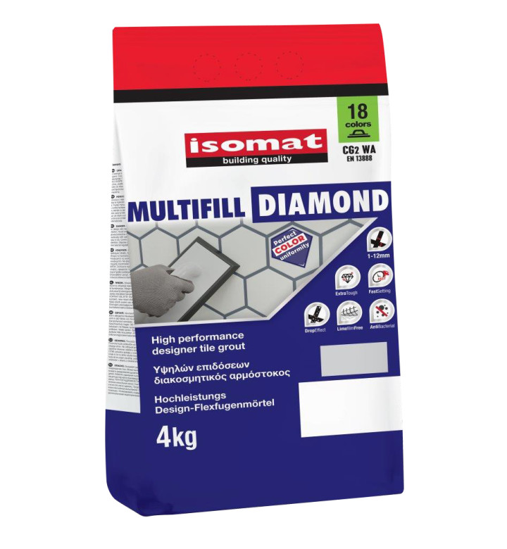 MULTIFILL DIAMOND SILVER GREY №29 ФУГА 1-12 MM, 4 KG
