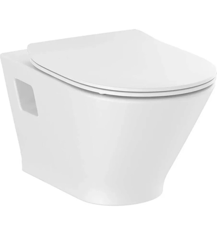 КОМПЛЕКТ ЗА WC DUPLO S 90 MM 4 В 1 THE GAP ROUND RIMLESS (БУТОН ПО ИЗБОР) (A8900A0020 + A3460N7000 + A801D12003)