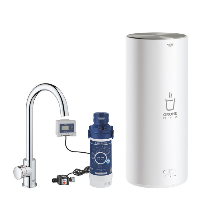 КУХНЕНСКИ ВЕНТИЛ И БОЙЛЕР РАЗМЕР L, GROHE RED MONO 30080001
