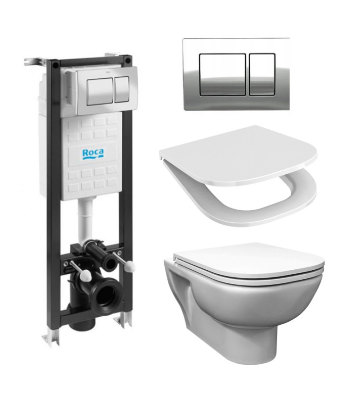 КОМПЛЕКТ ECO COMPACT С БУТОН К01 ХРОМ-ГЛАНЦ 4 В 1, EMILIA ОК,ЧИНИЯ, СЕД, И КАПАК ЗАБ,ПАДАНЕ, A89P00T010 + WQ8G15600000003 + WQ8S05600000132