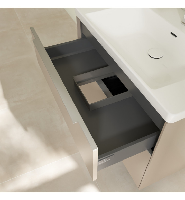 ШКАФ SUBWAY 3,0, 772 X 576 X 462 MM С ДВЕ ЧЕКМЕДЖЕТА, TAUPE C57400VM