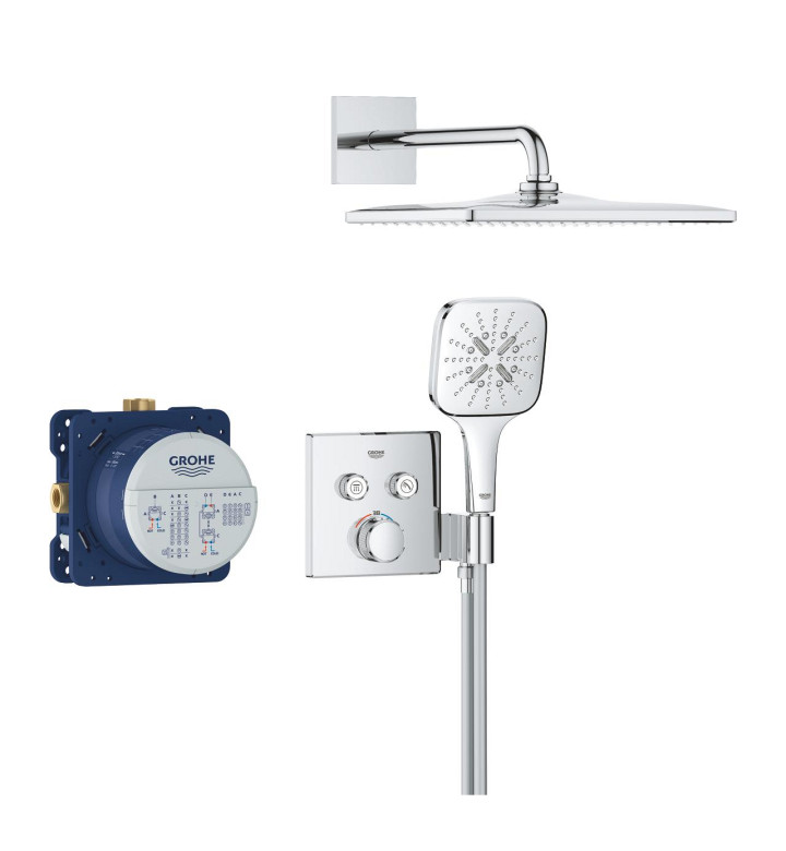 ДУШ СИСТЕМА С 2 ИЗВОДА GROHTHERM SMARTCONTROL CUBE 34865000