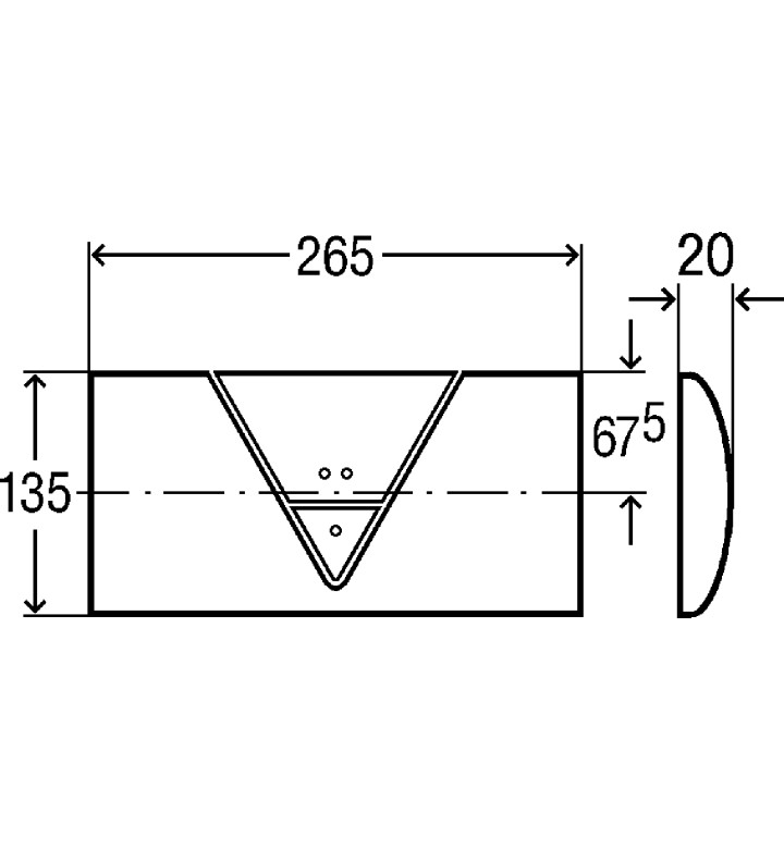 БУТОН ЗА VISIGN FOR LIFE 1, INOX + CR 396220