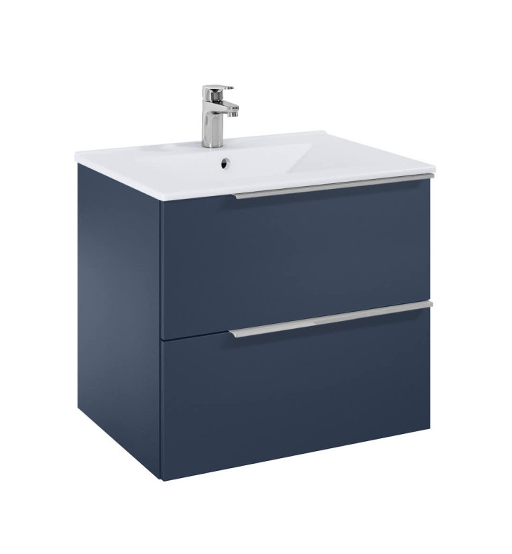 ДОЛЕН ШКАФ ELEGANT PLUS С 2 ЧЕКМЕДЖЕТА И УМИВАЛНИК 600 MM, ЦВЯТ НОЩНО НЕБЕ A852018538