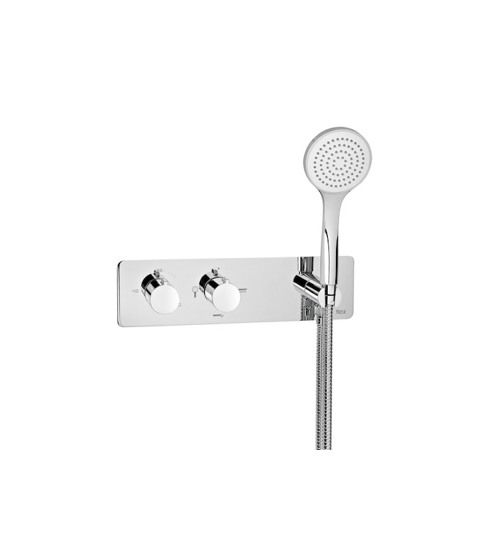 СМЕСИТЕЛ С ТЕРМОСТАТ ЗА ДУШ PUZZLE, (3-ПЪТЕН), ЗА ВГРАЖДАНЕ A5A2805C00