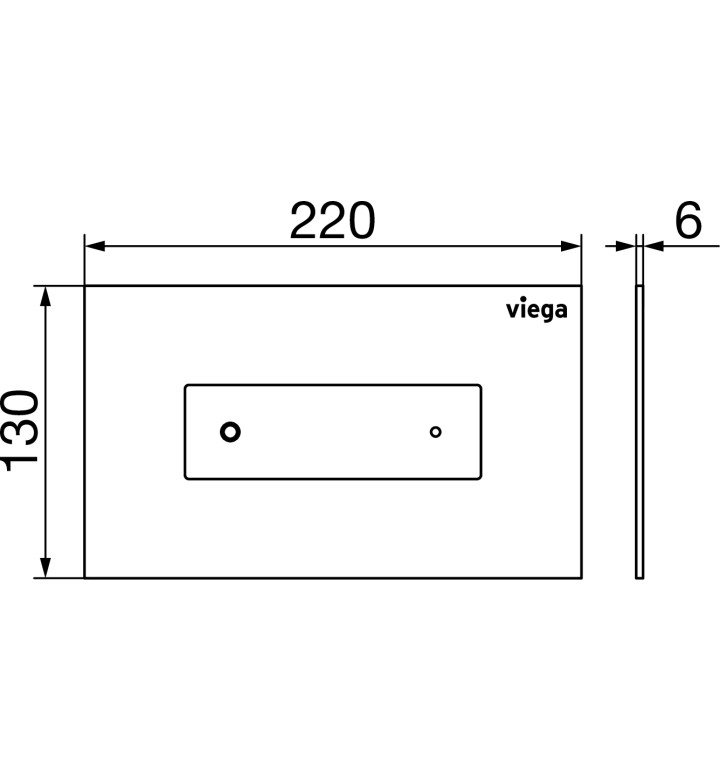 VIEGA VISIGN FOR STYLE 22, АКТИВАТОР ЗА ВГРАДЕНО КАЗАНЧЕ, АЛПИЙСКО БЯЛО 833350
