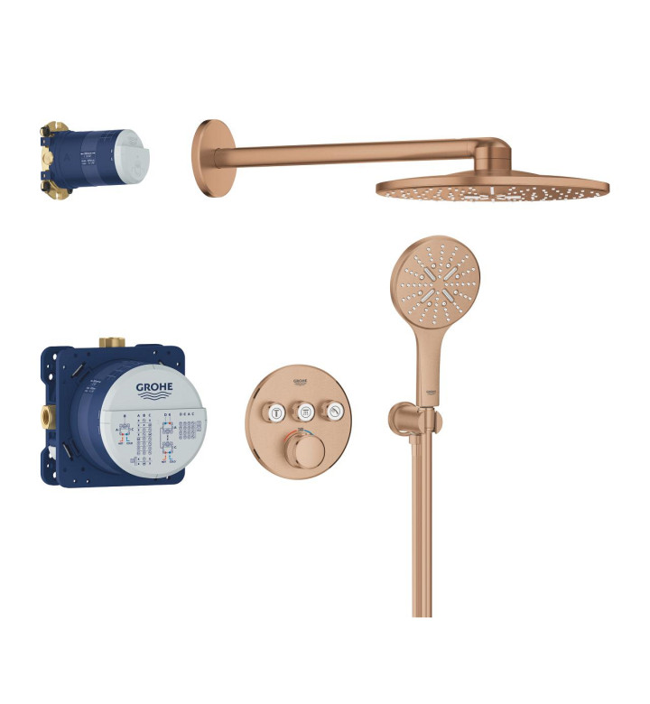 ДУШ СИСТЕМА GROHTHERM SMARTCONTROL, С 3 ИЗВОДА, ЦВЯТ - МЕД 34863DL0