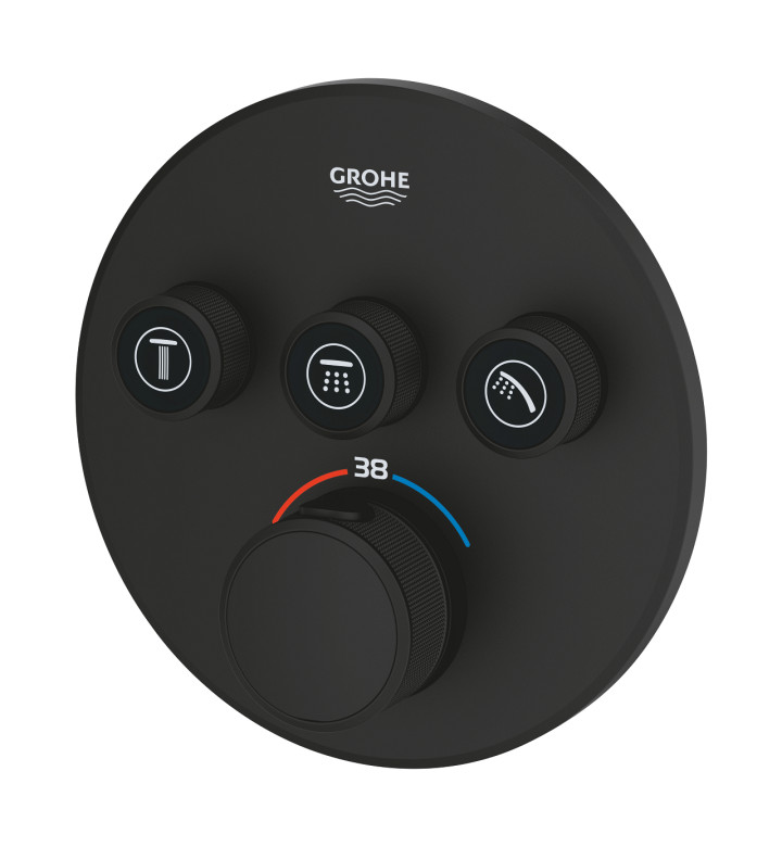 СМЕСИТЕЛ ТЕРМОСТАТЕН С ТРИ ИЗХОДА, GROHTHERM SMARCONTROL 29508KF0