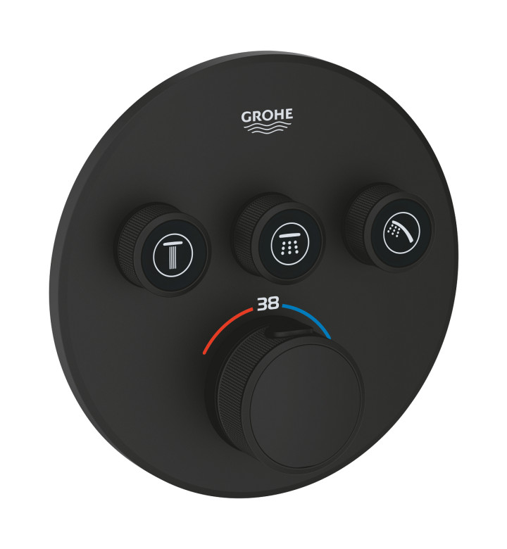 СМЕСИТЕЛ ТЕРМОСТАТЕН С ТРИ ИЗХОДА, GROHTHERM SMARCONTROL 29508KF0