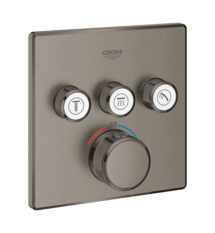 СМЕСИТЕЛ ЗА ВГРАЖДАНЕ С ТЕРМОСТАТ, GROHTHERM SMARTCONTROL, ЗА 3 ИЗВОДА 29126AL0